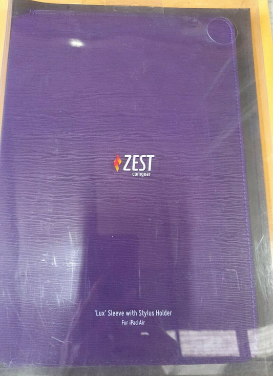 Zest 'Lux' Sleeve with Stylus Holder For iPad Air Brand New