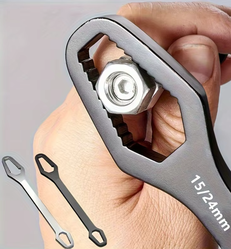 3/2/1Pcs Universal Double Ended Wrench, Self-Tightening 3-17mm Screw Nuts Repair