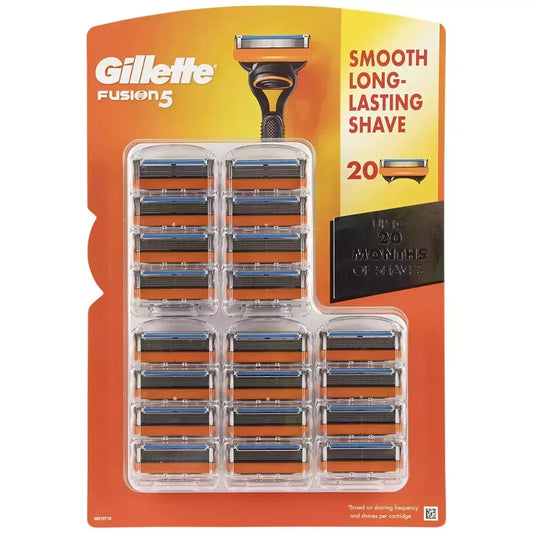 Genuine Gillette Fusion 5 Manual Cartridges 20 Pack Refill Precision Trimmer
