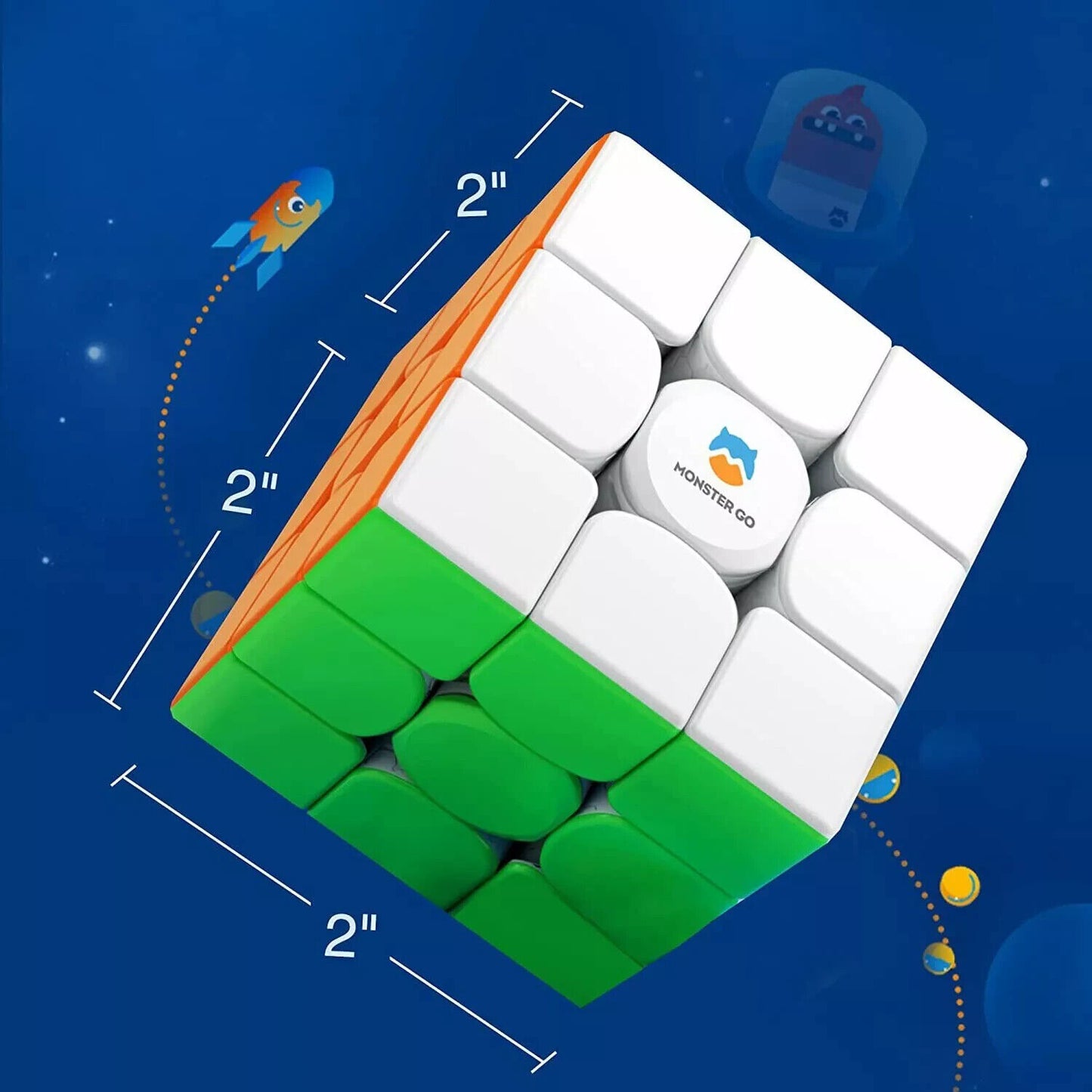 GAN Monster Go 3x3 Smart Speed Cube GanCube Honeycomb with Collector Storage Box