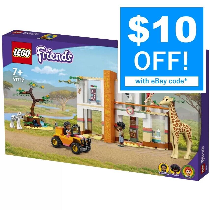 LEGO 41717 Friends Mia Wildlife Rescue Vet Medical Doctor Zebra Scorpion Giraffe