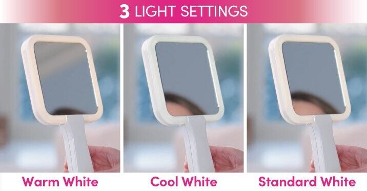 GO BELLA MIRROR As Seen On TV CORDLESS Rechargeable LED LIGHTED BEAUTY Mirror