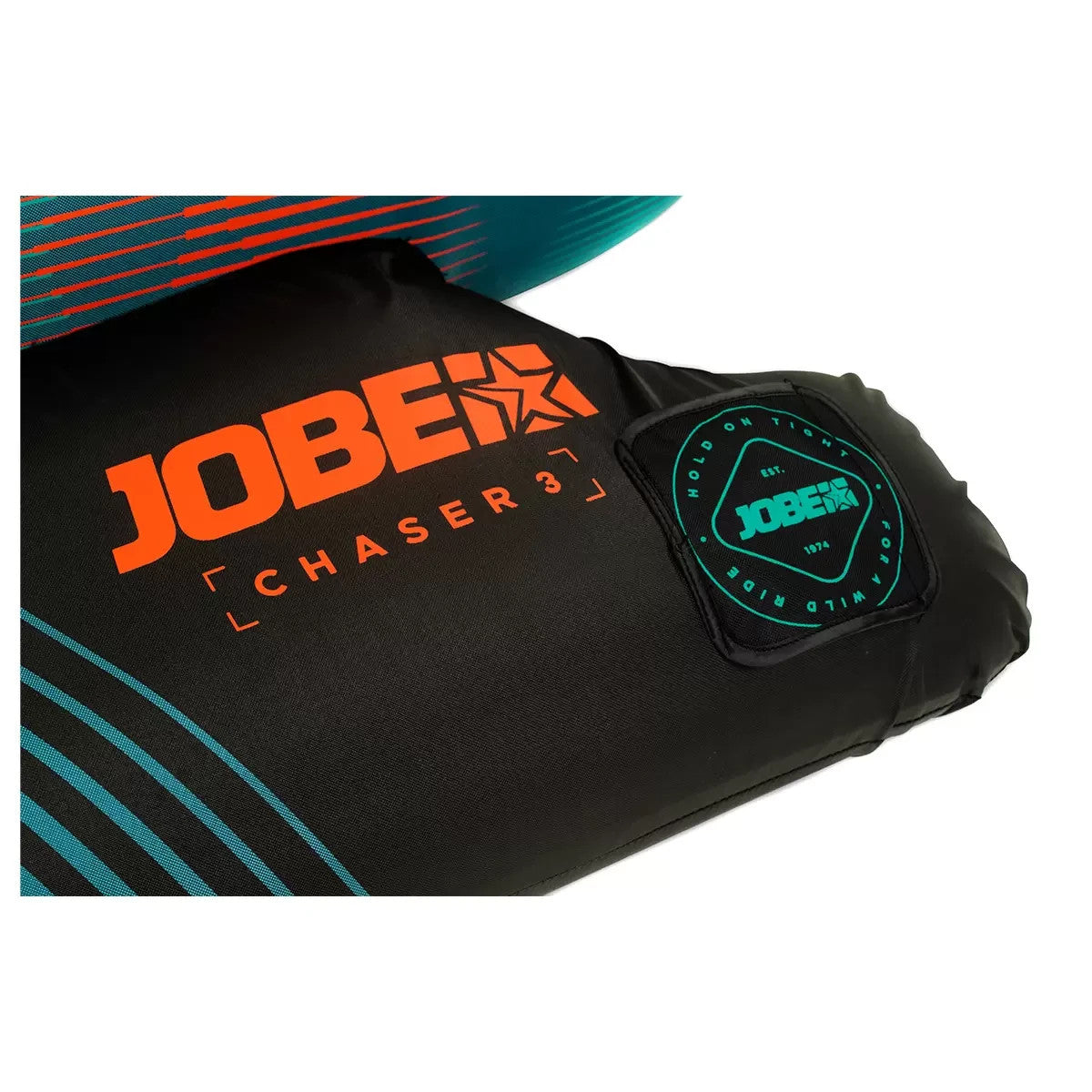 Jobe Chaser 3 Person Inflatable Towable Hot Dog Style Ski Tube Teal FREE SHIP