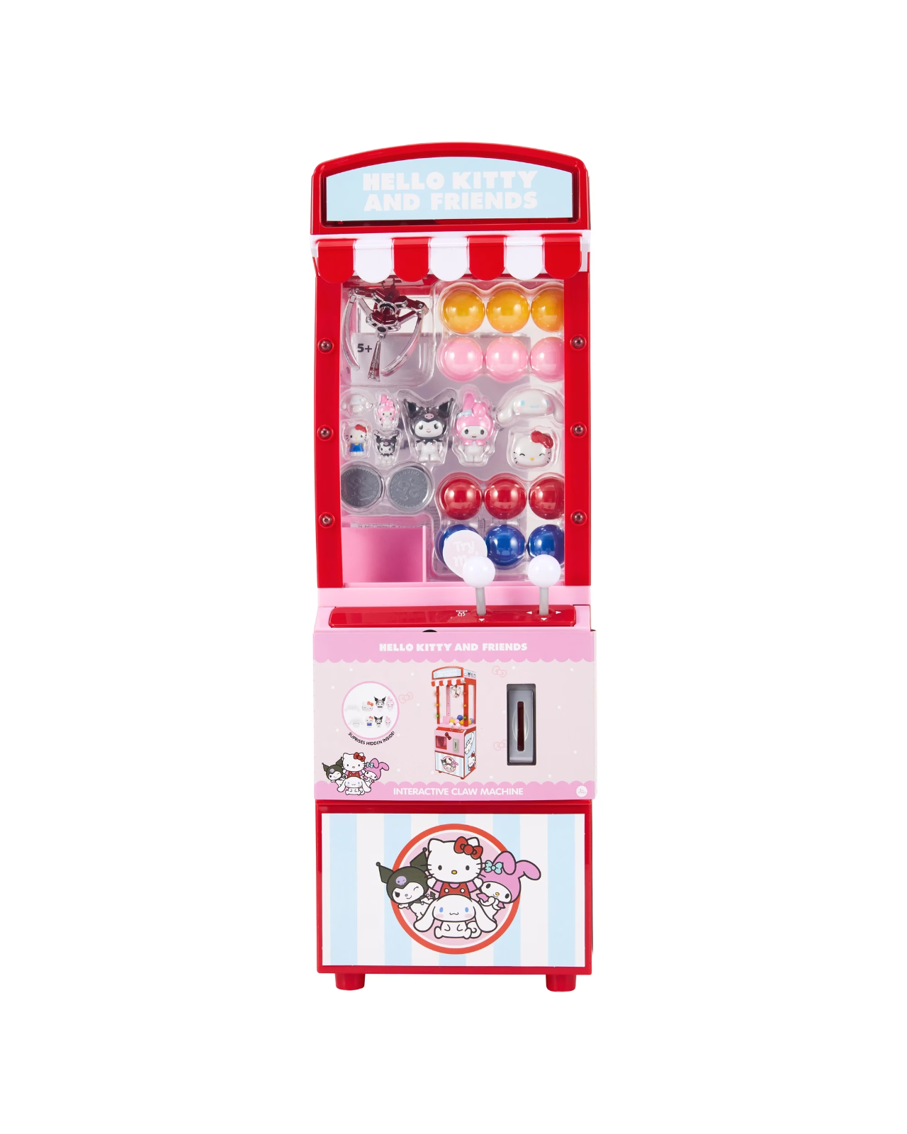 SANRIO Hello Kitty Friends Vending Arcade Claw Candy Grabber Prize Machine Game
