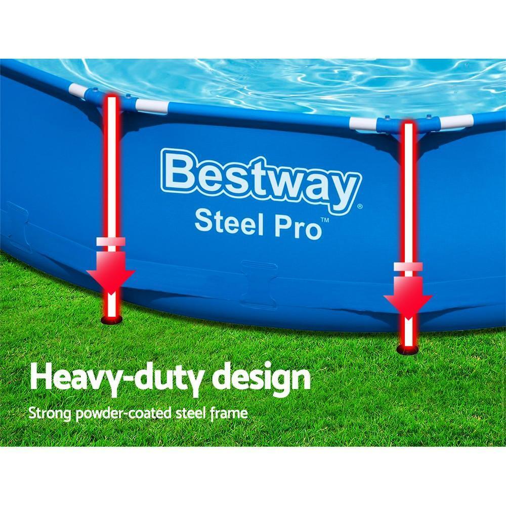 Bestway 12FT Swimming Pool Above Ground Filter Pump 3.66M Power Steel Frame