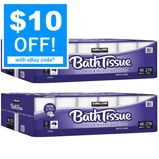 96 x 270 Sheets Kirkland Signature 3 Ply Bath Tissue Free Shipping