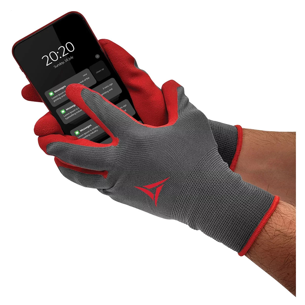 Box Of 14 Hand Crew Latex Work, Multiuse Gloves, Foam Latex Handcrew - Medium