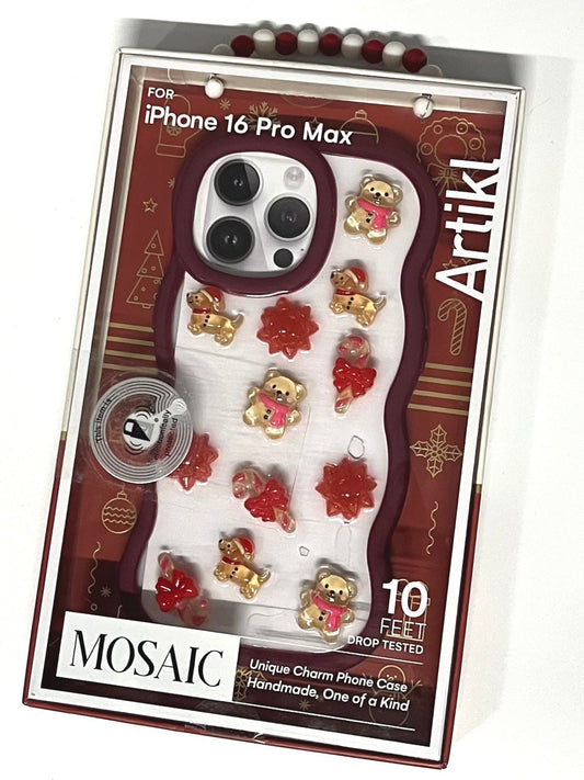 Artikl Mosaic 3D Glass Ginger Bread Wonderland Phone Case for iPhone 16 Pro Max