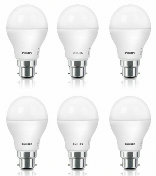 6 x Philips 11W LED Bulbs Globe Cool Daylight 1250l B22 A60 Value Pack Brand New