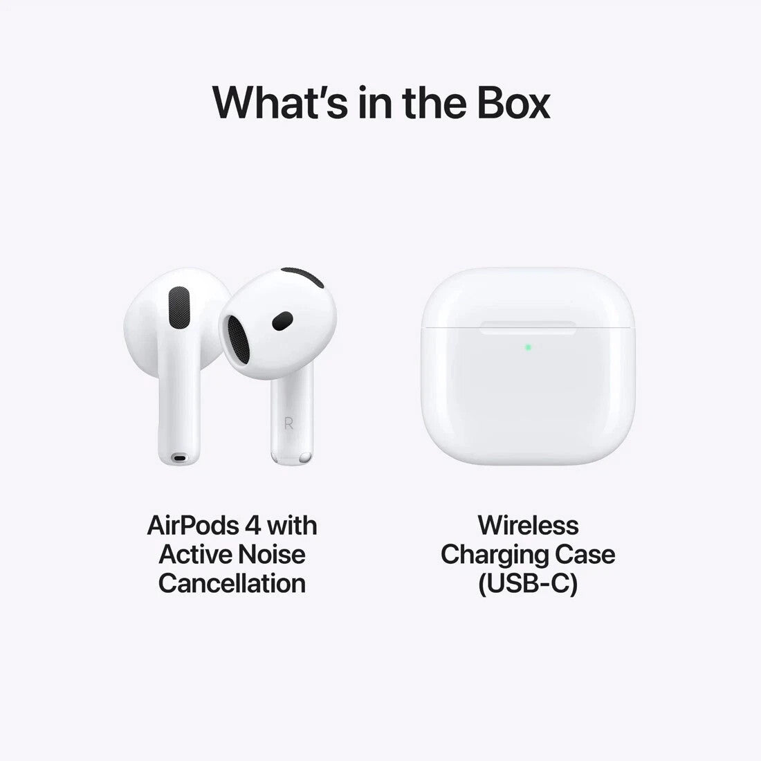 Genuine Apple AirPods 4 with Active Noise Cancellation MXP93ZA/A - White