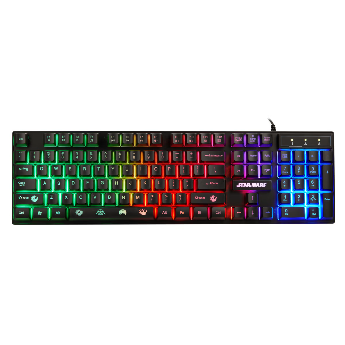 Disney Star Wars 3-in-1 Gaming Bundle Keyboard Mouse & Mouse Pad Bonus Stickers