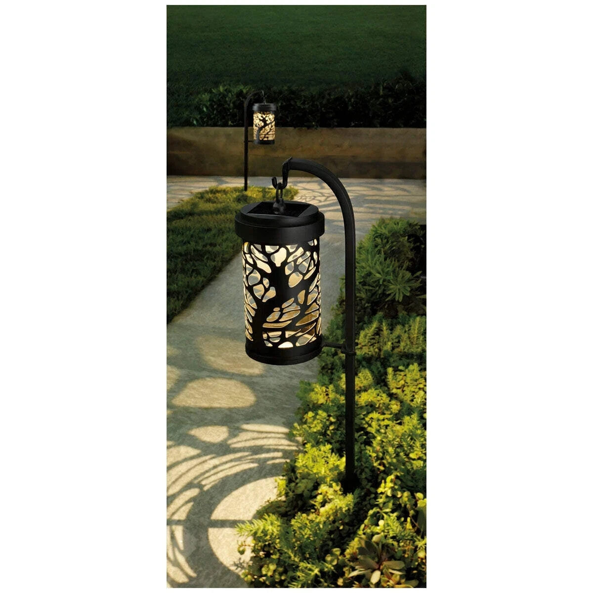 Naturally Solar Shepherds Hook Landscape Light 2 Pack W18A7211 High Quality New