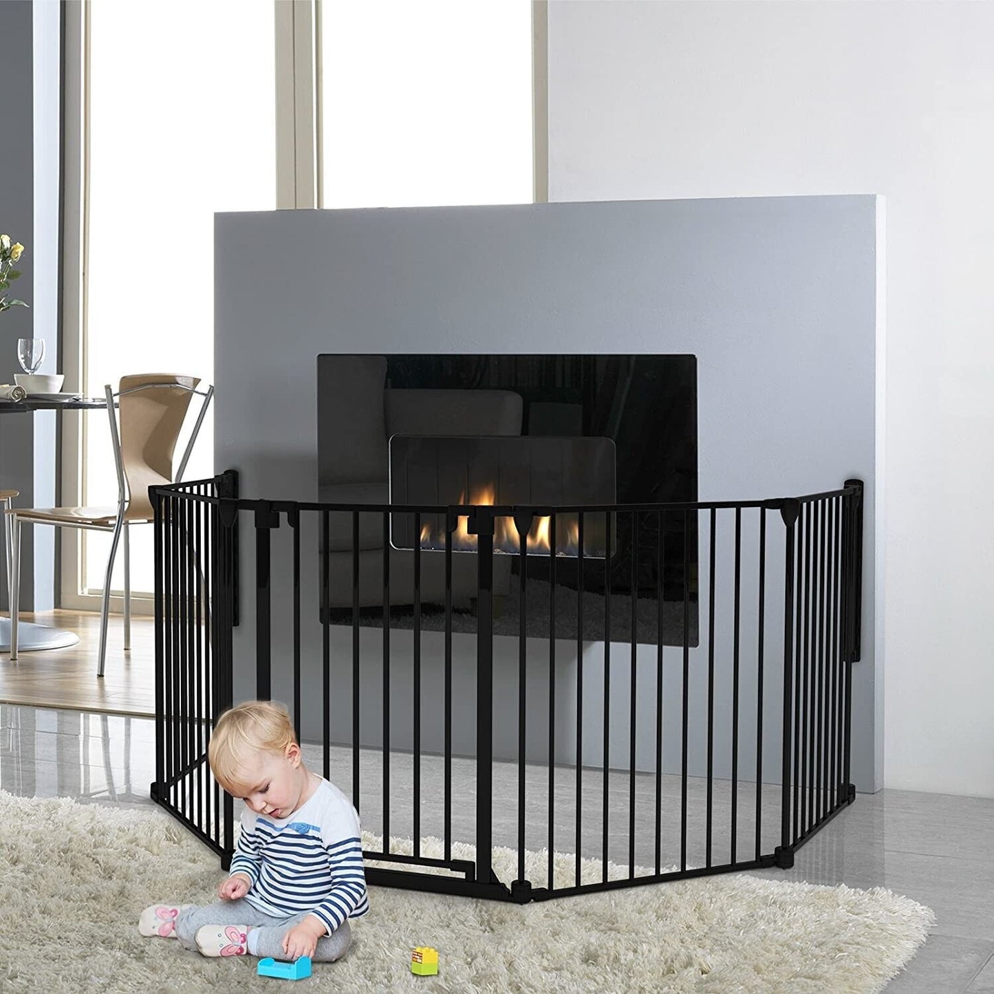 Perma Child Playpen Safety 3 in 1 Barrier Gate Up to 3.7m Long Fits 72cm - 370cm