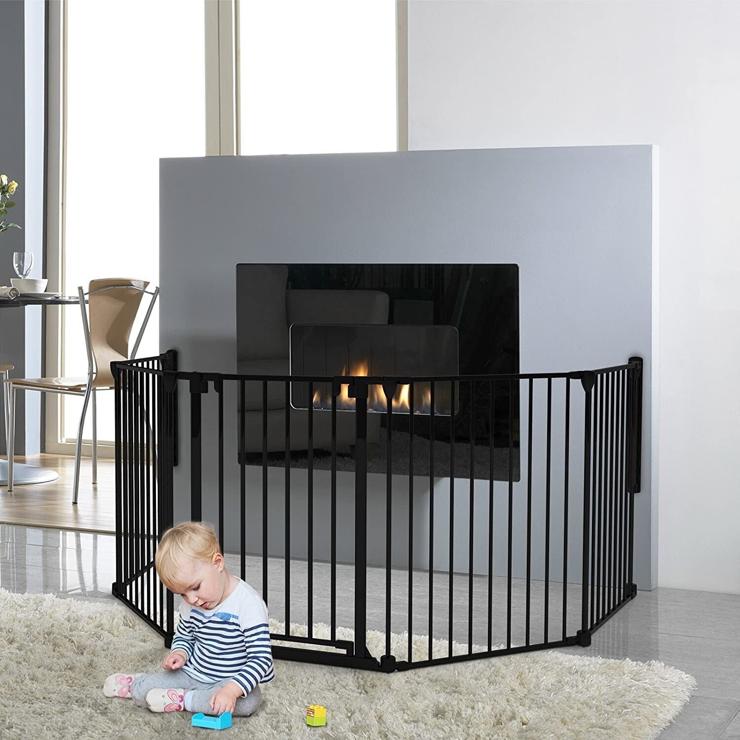 Perma Child Playpen Safety 3 in 1 Barrier Gate Up to 3.7m Long Fits 72cm - 370cm