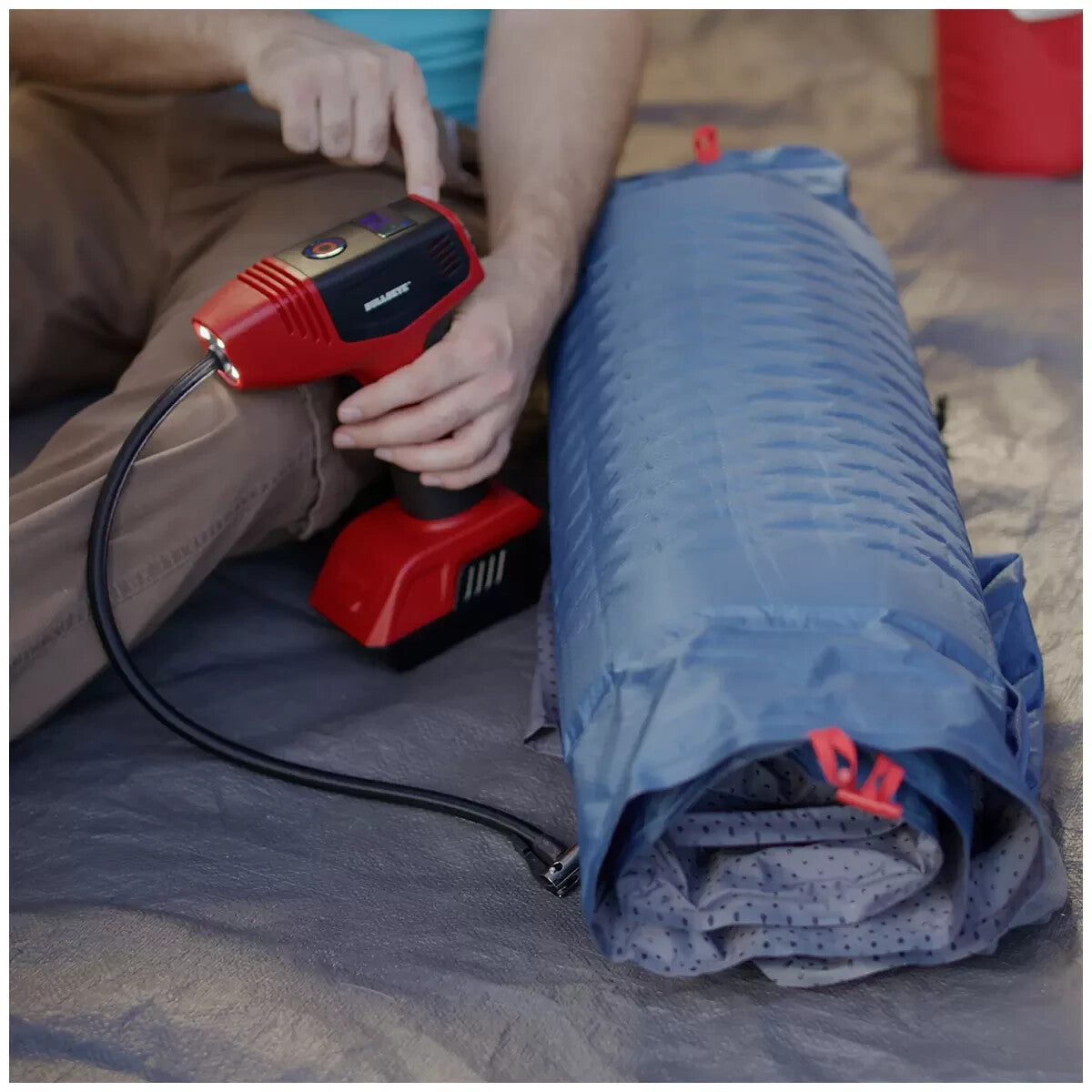 Bullseye Pro Max Rechargeable Cordless Tyre Inflator Air Pump Compressor Gauge