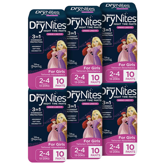 Huggies Drynites Night Time Pants for Girls Size 2-4 Years (13-20Kg)  60 Pants