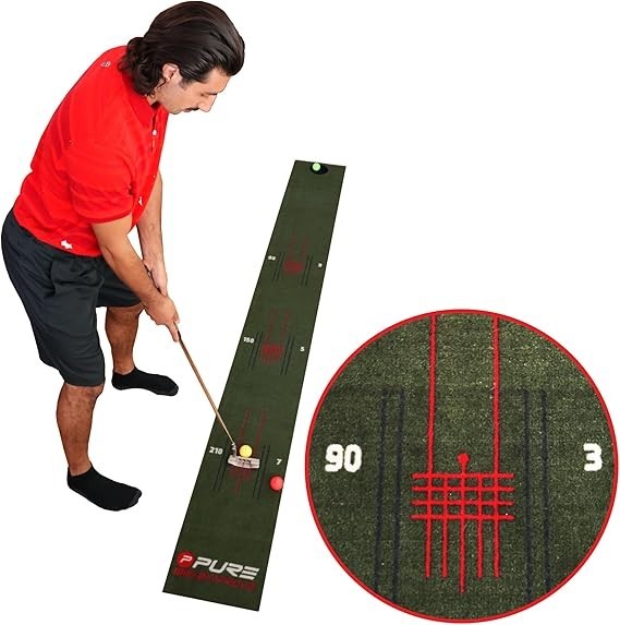 Pure2Improve Perfect Stroke Putting Mat 275 x 30 cm