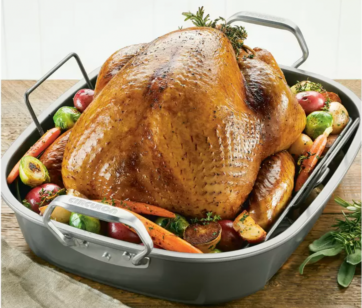 Circulon Oval Roaster With Rack 45cm x 38cm