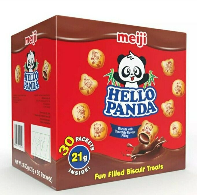 MEIJI Hello Panda Chocolate Filled Biscuits 30 x 21g
