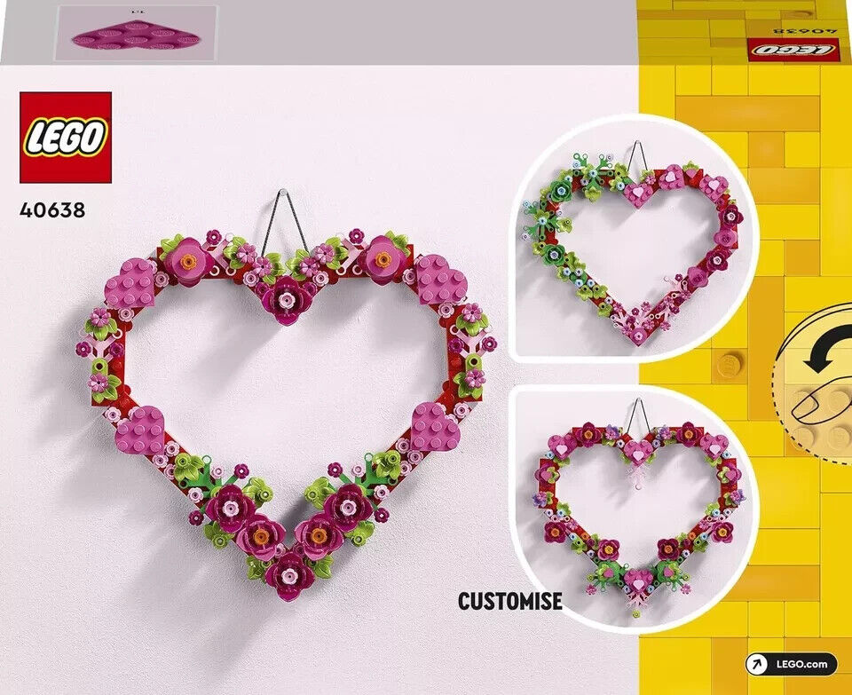 LEGO 40638 reator Heart Ornament Set, Building Toy for 9+ Brand New