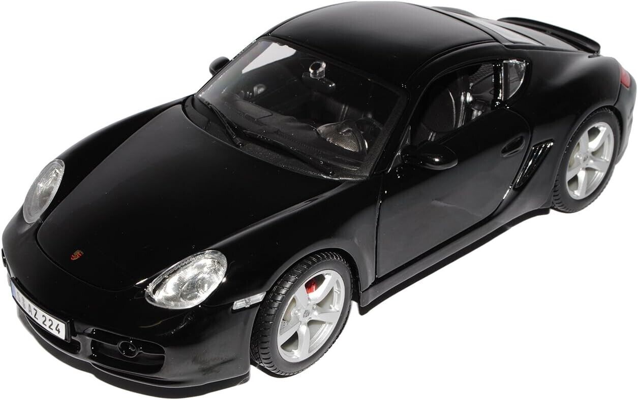 Maisto 1:18 Porsche Cayman S Black Die Cast Toy Diecast Car