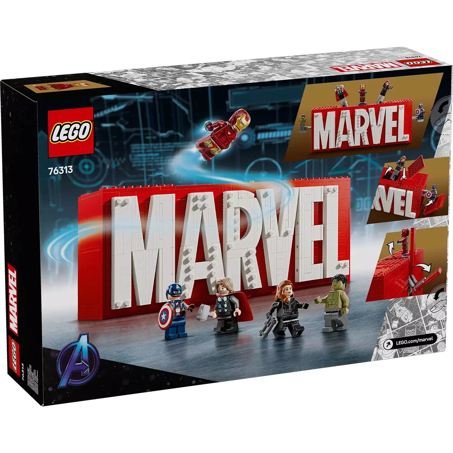LEGO 76313 - Marvel - Marvel Logo & Minifigures - FREE SHIPPING
