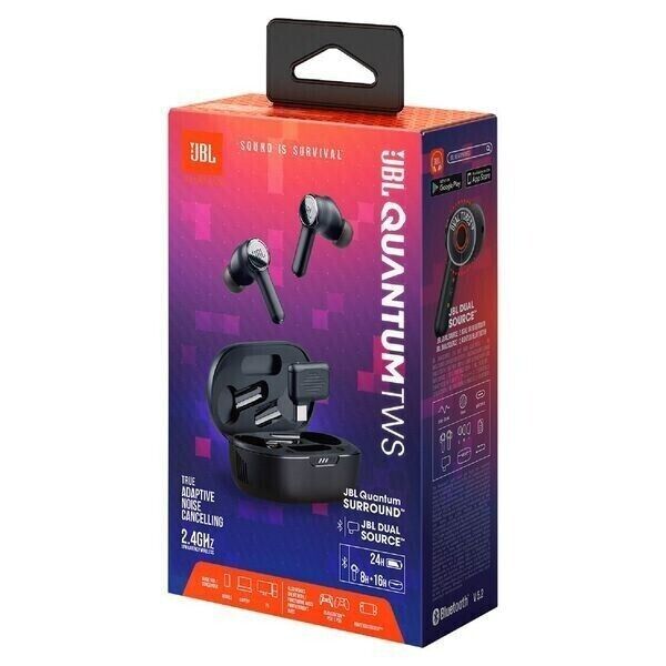 JBL Quantum TWS True Wireless Gaming Earbuds f/ iPhone Android PS4 PS5 Switch PC
