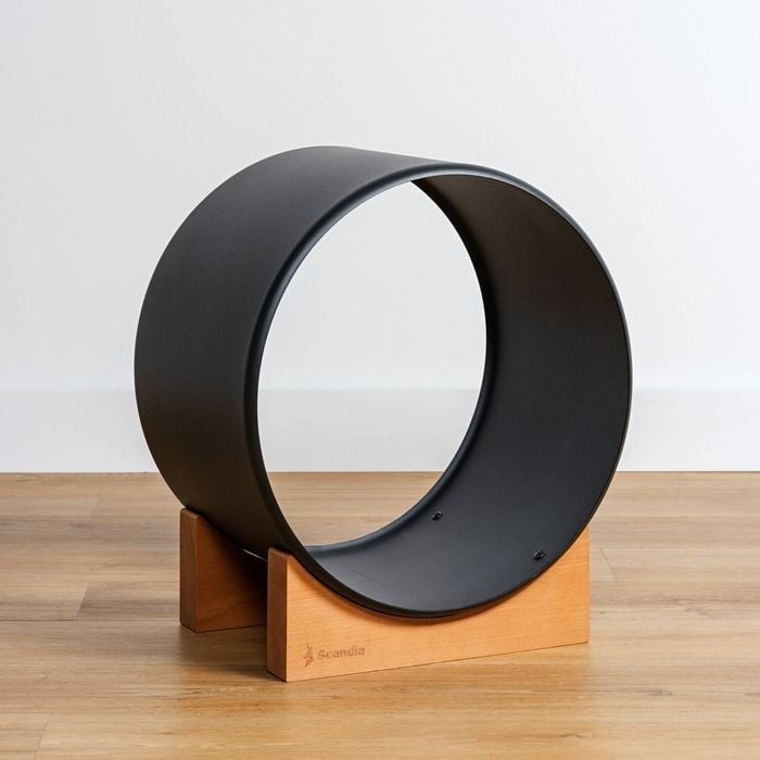 Scandia Atelier 45cm Wood Log Holder Rack Storage Ashen black