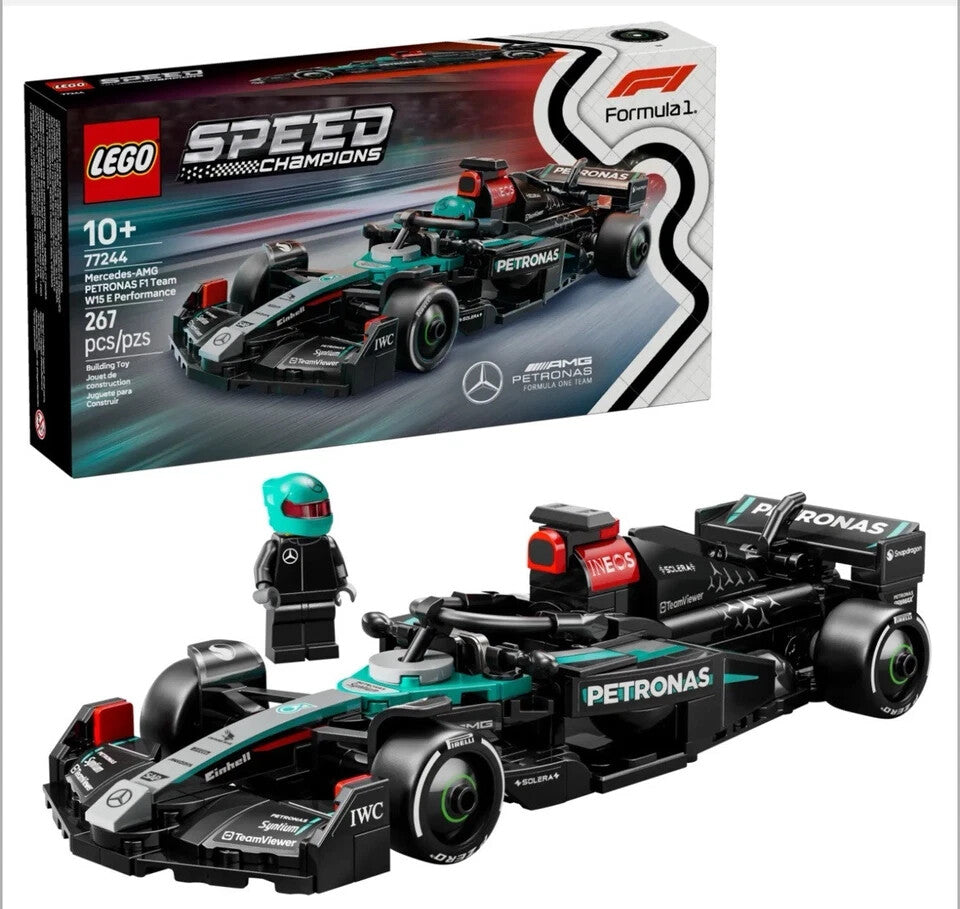 LEGO® Speed Champions 77244 Mercedes-AMG F1® W15 Race Car. Brand New Sealed!
