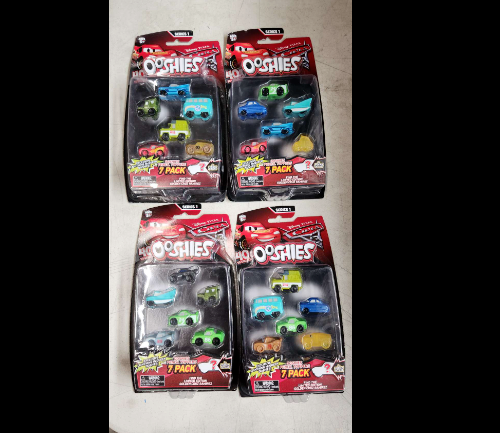 Ooshies Pencil Toppers - Disney Pixar Cars 7 Pack Ages 5+ Assorted*