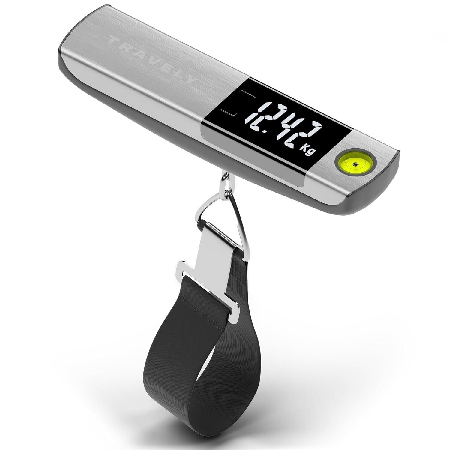 Electronic Portable Digital Luggage Scale 50K Travel Tape Measure Built-in Level