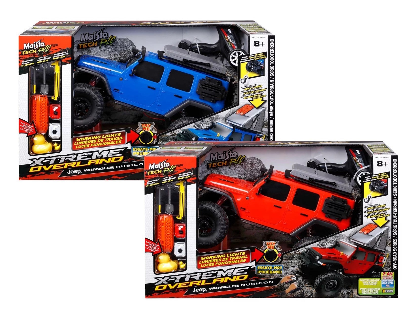 Maisto 57cm Jeep Overlander Remote Control RC Off Road 4X4 Truck LED Light Winch