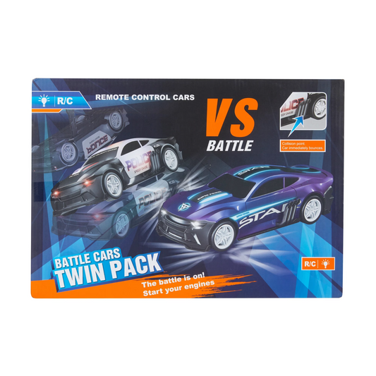 2 Pack Remote Control Battle Car Twin Pack VS RC Toys Kids Christmas Gift