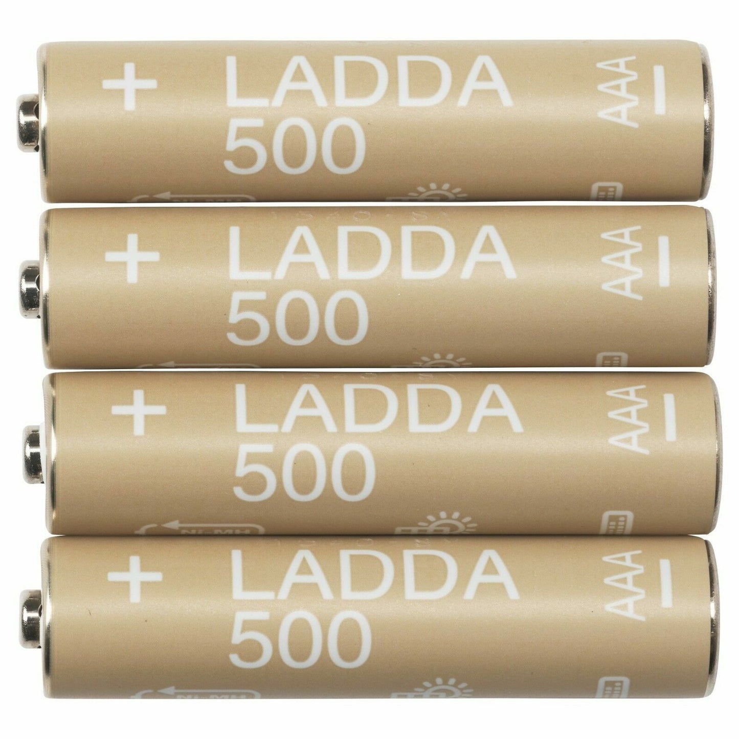 LADDA AAA & AA Rechargeable NiMH 500 900 1900 2450 mAh Batteries