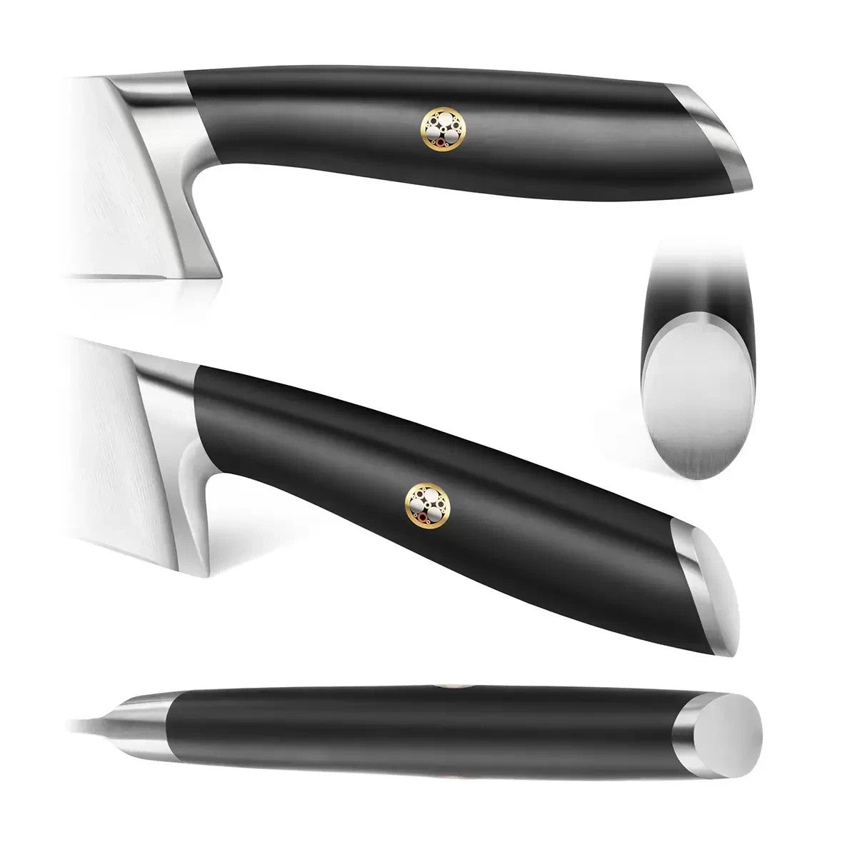 Cangshan L Series German Steel Knife Block Set 10 Piece Black w/ Sharp, Block