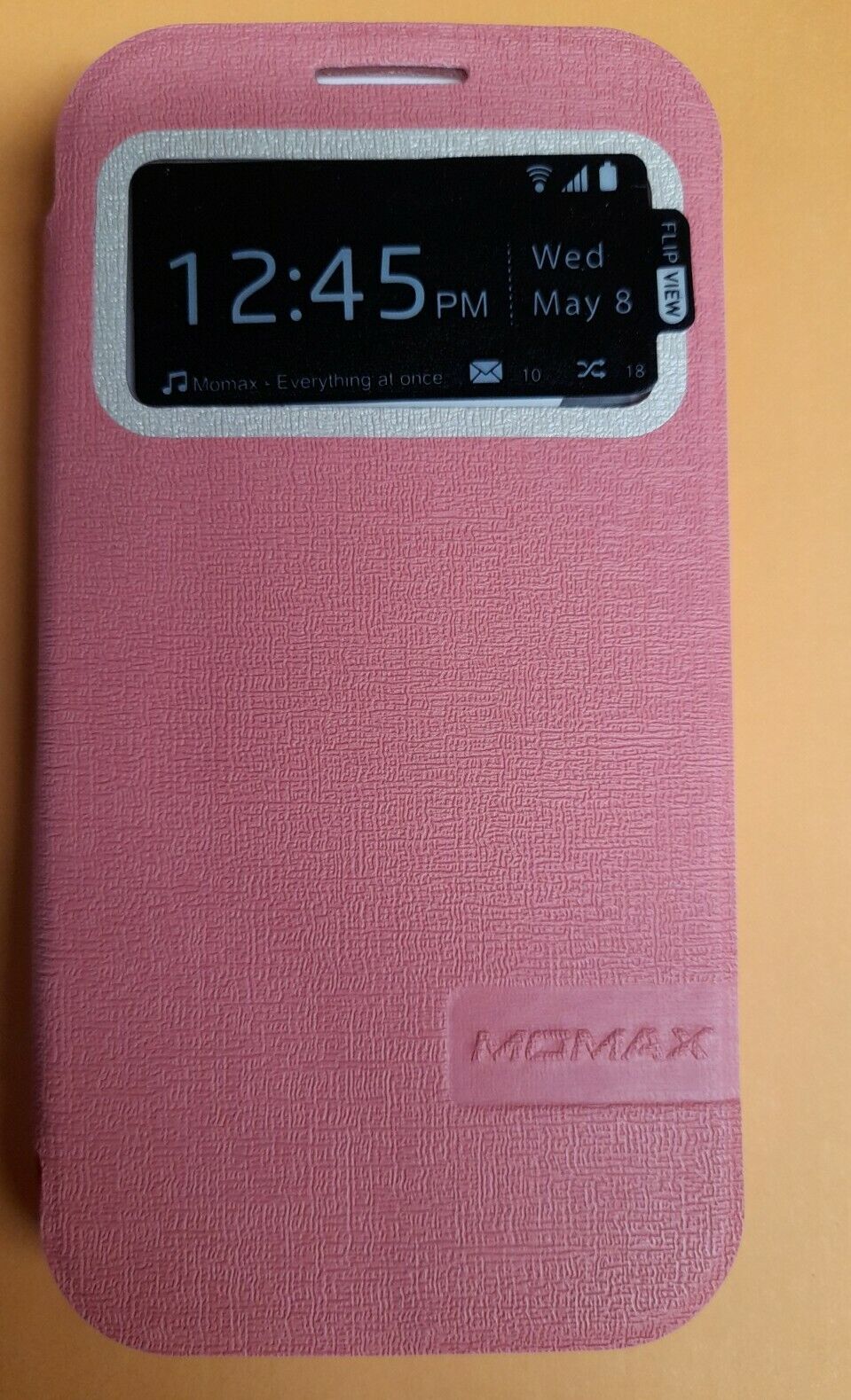 Momax Flip Smart View Case for Samsung Galaxy S4 Pink Brand New