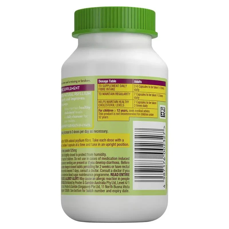 3x Metamucil Fibre Supplement Fibre Caps 160 Capsules Total 480 (AUST L 316480)