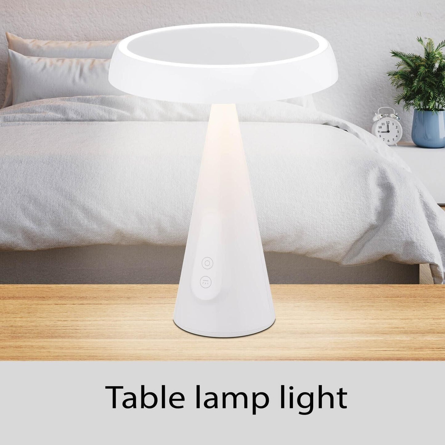 Verve Design Bella Rechargeable Mirror Light Table Lamp Light 3000K Warm White