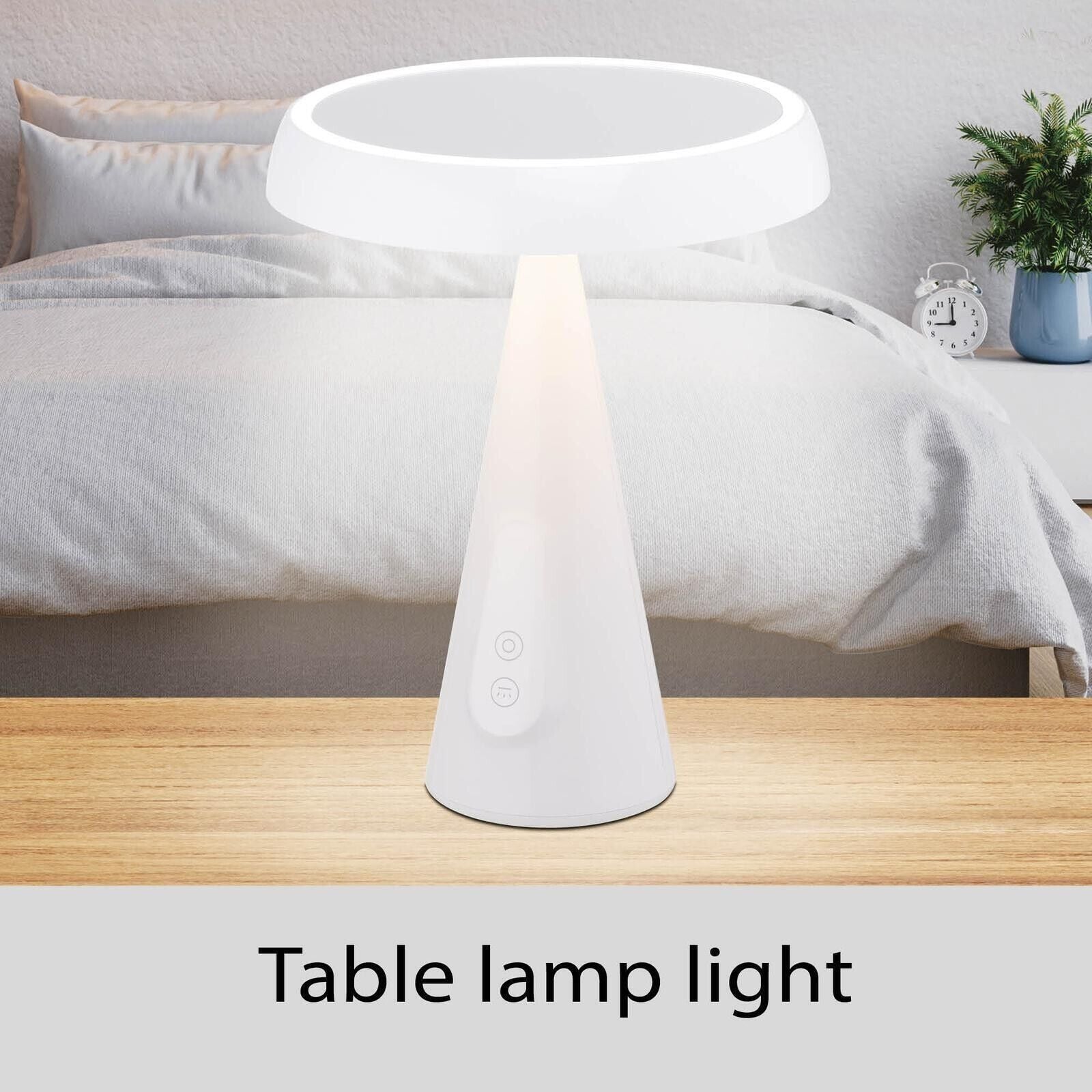 Verve Design Bella Rechargeable Mirror Light Table Lamp Light 3000K Warm White