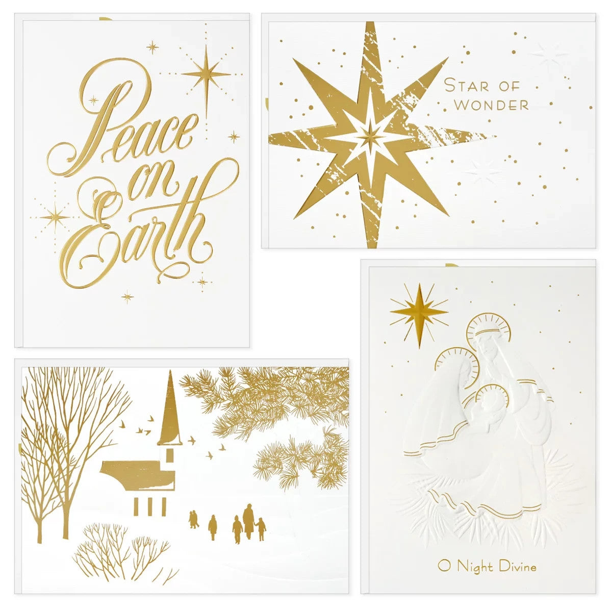 Hallmark Traditional Holiday Card Assortment 40 Pack - Elegant Icons