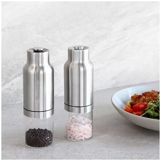 CARAHAN 2pcs Salt and Pepper Gravity Activated AUTO Electric Grinder Set