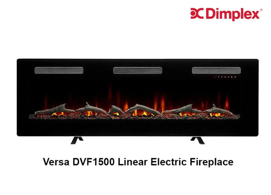 Dimplex 1500cm 1600W 7 Flame Effect Electric Log Fireplace Heater DVF1500