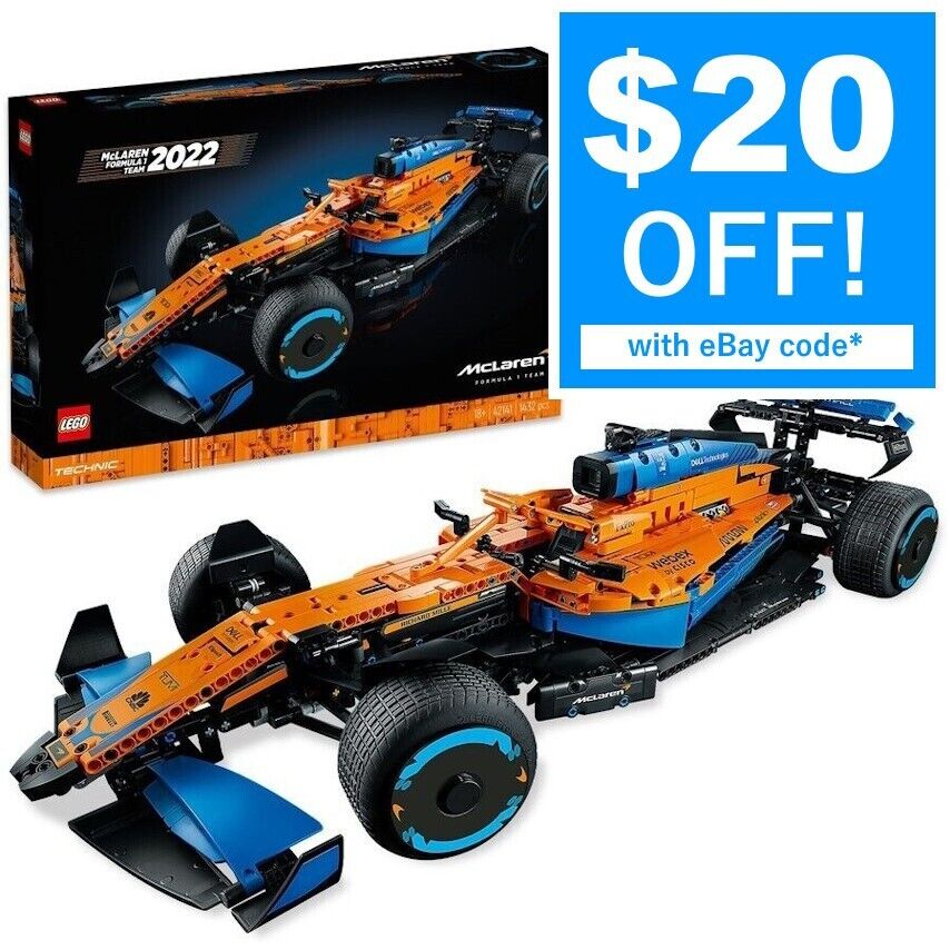 NEW LEGO Technic McLaren Formula 1 Team 2022 Race Car 42141 F1