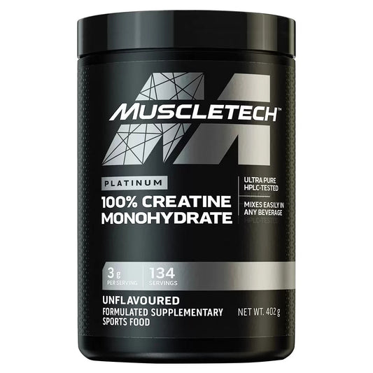 Muscletech 100% Creatine Monohydrate Unflavoured 402g 134 Serve