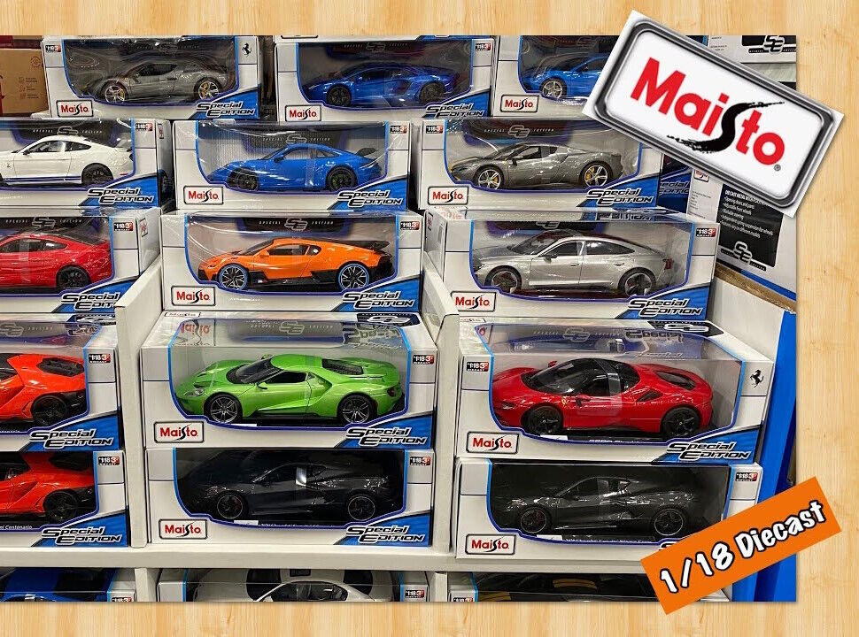 Maisto Bugatti Ford Mustang Dodge Lamborghini Gran Turismo GT Die Cast Car 1:18