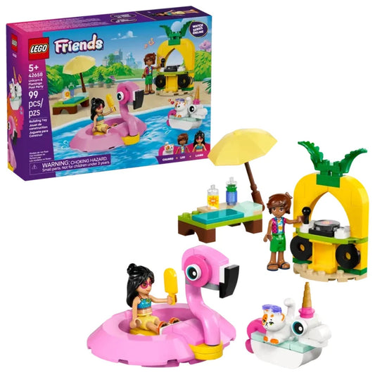 LEGO 42658 FRIENDS - UNICORN AND FLAMINGO POOL PARTY
