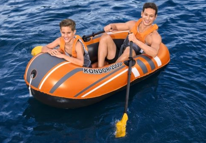 H2OGO 114cm Inflatable Kondor Boat Pool Set