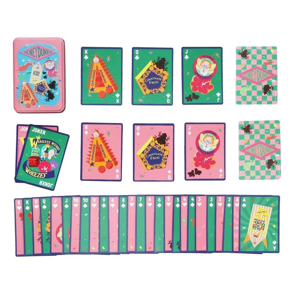 Harry Potter Sweet Nostalgia Honey Dukes Poker Size Standard Playing Cards  Tin