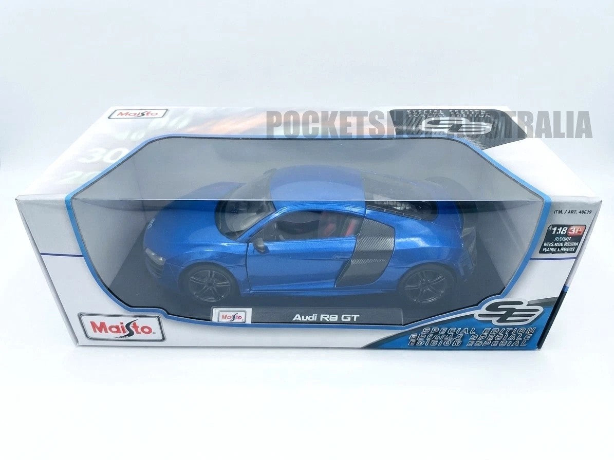 Maisto 1:18 Diecast Special Edition – Audi R8 GT (Blue)