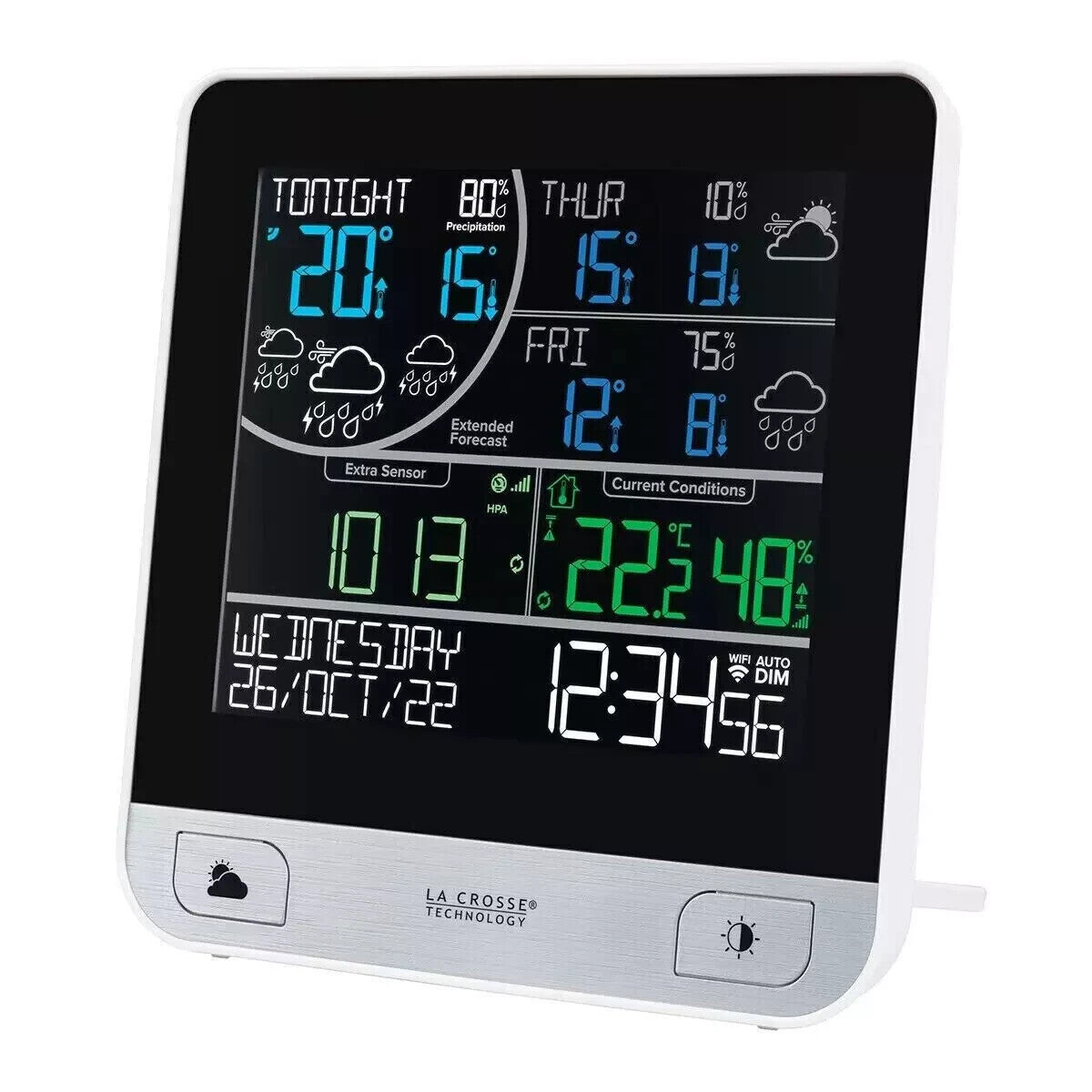 La Crosse Smart Wi-Fi Colour Weather Forecast Station Android iPhone App new